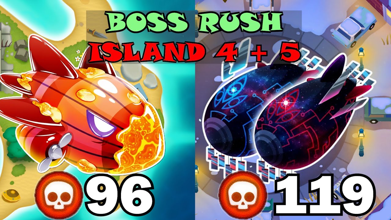 Boss Rush Island 4 + 5 | Blastapopoulus + Phayze | Lotus Island + Quiet Street | btd6 | Bloons TD 6
