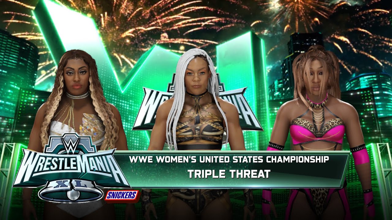 WWE 2K25 Universe Mode: Wrestlemania Night 2; B-Fab (C) v Lash Legend v Jakara Jackson!