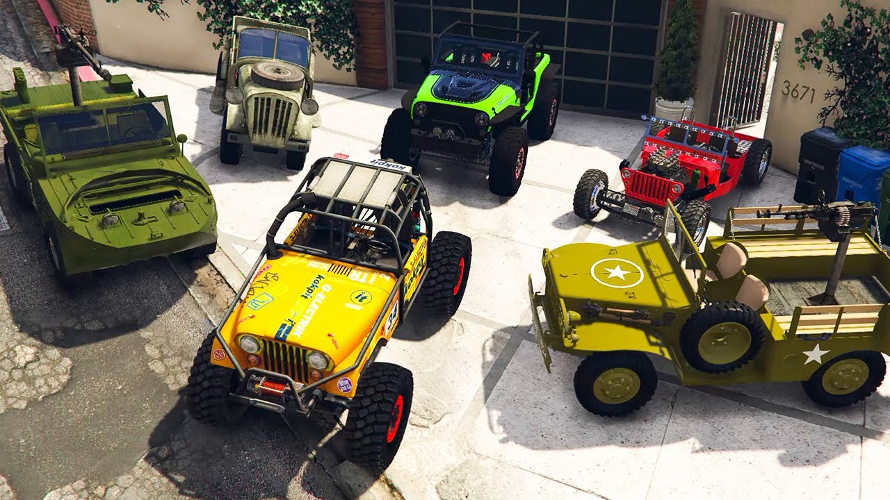 GTA 5 ✪ Stealing Luxury JEEP with Franklin ✪ (Real Life Cars #70)