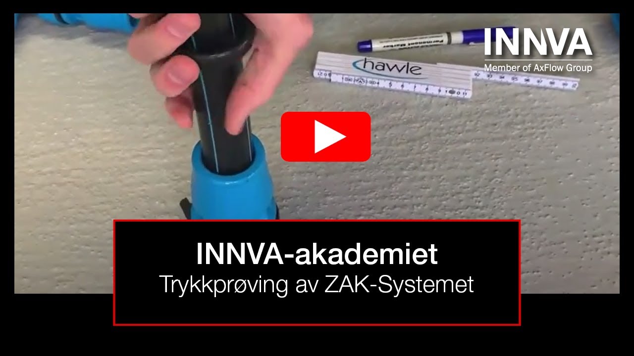 Trykkpr&oslash;ving av ZAK-Systemet
