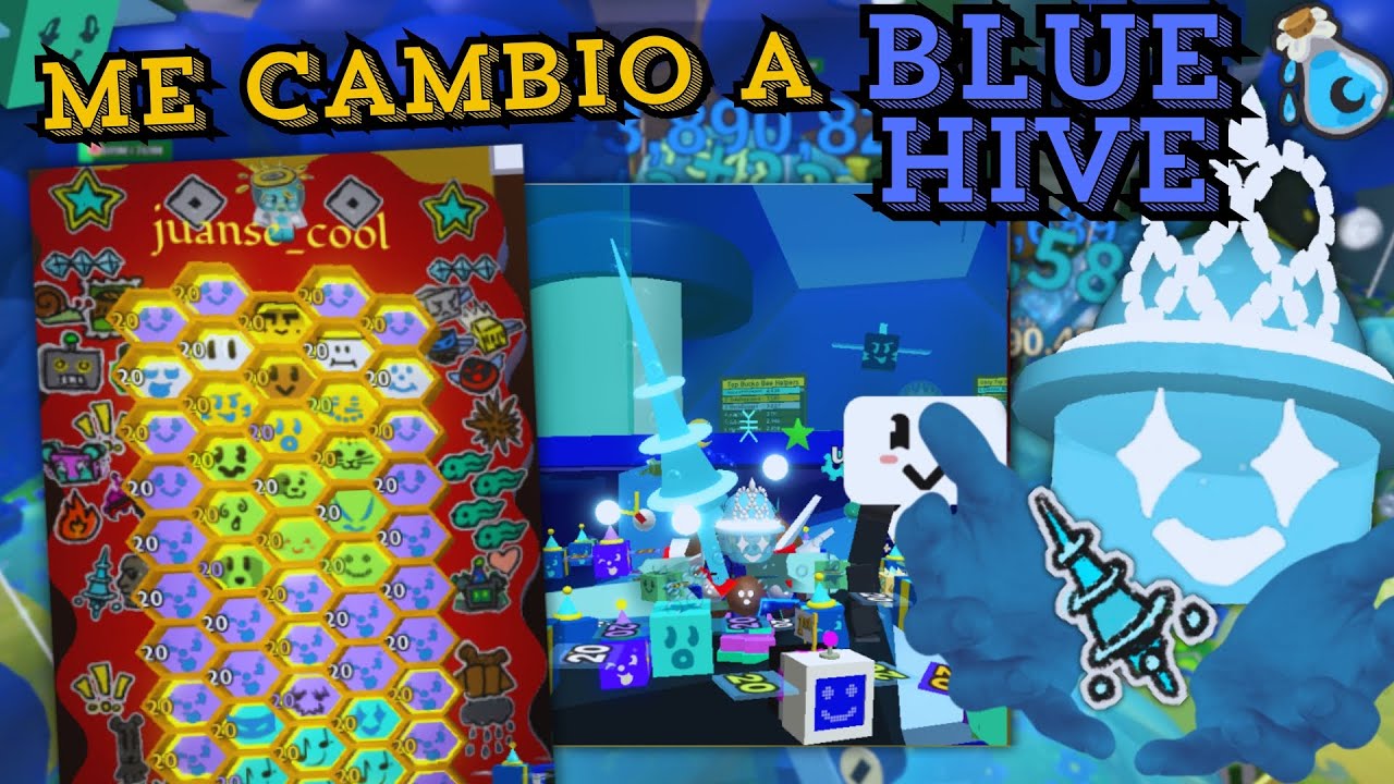 MI REGRESO A BLUE! 🐸🌊 Mi CAMBIO a un BLUE HIVE 🎈 | Bee swarm simulator 🐝