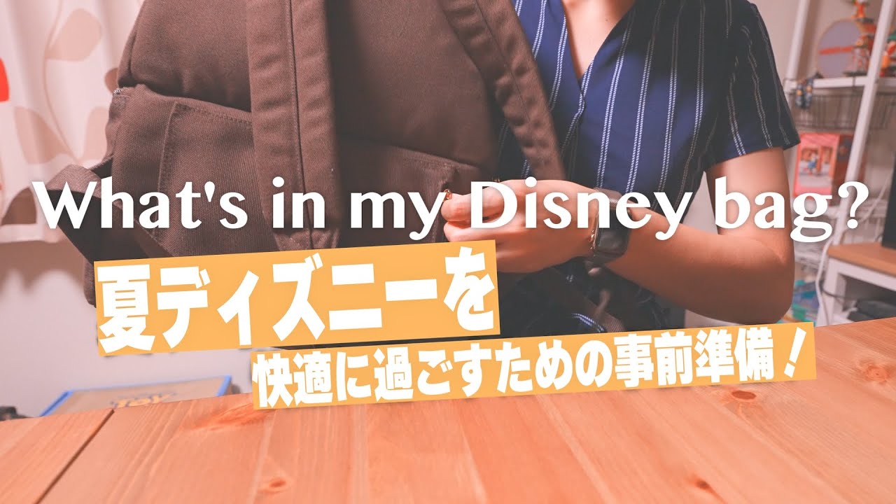 What's in my bag? | 猛暑の夏ディズニーは事前準備しないと危険！ 暑さ対策を中心に紹介♪