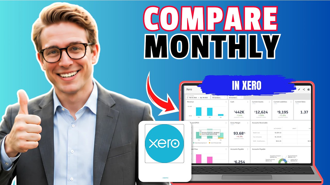 Как сравнить ежемесячную прибыль с предыдущими периодами в Xero (Обновление 2026)