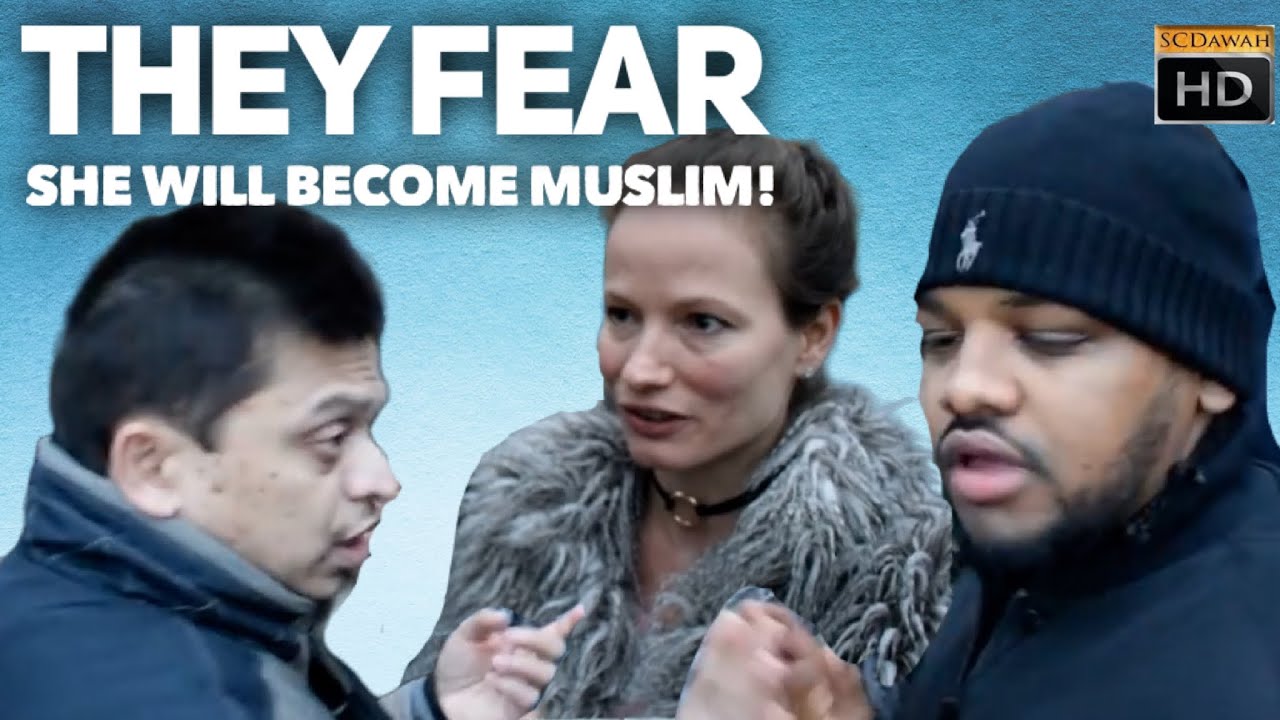 Fear she will become Muslim! Mansur Vs Christian Lady (Speakers Corner)