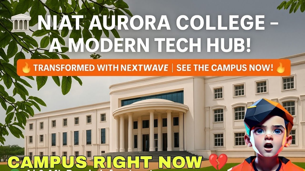 ⁉️Niat aurora college nextwave at present|College tour 🤷| UNDER CONSTRUCTION #niat #aurora