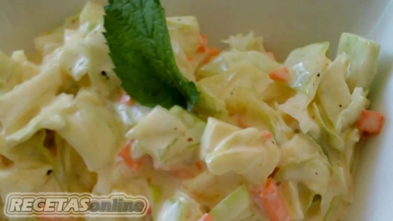 Ensalada de col americana (Coleslaw) - Recetas de cocina RECETASonline