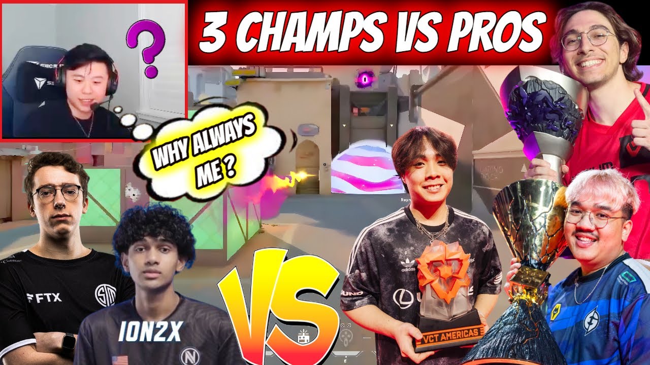 VCT Champs Vs Pros Insane Battle Ft. Johnqt Jawgemo & Cryocells Vs Derrek Gmd Ion2x & canezerra
