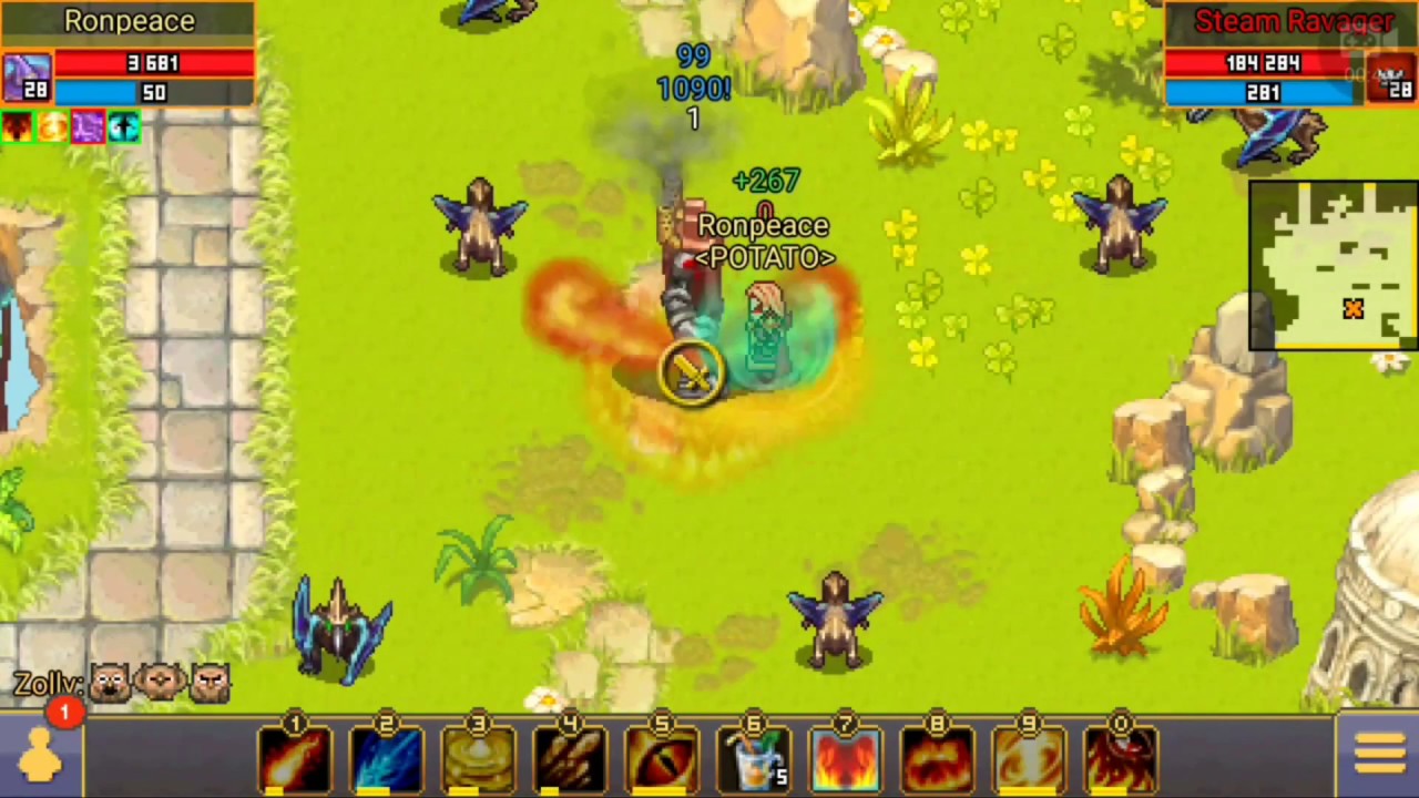 Warspear Online ■ Rocker Mage solo Farm bos 200k T4