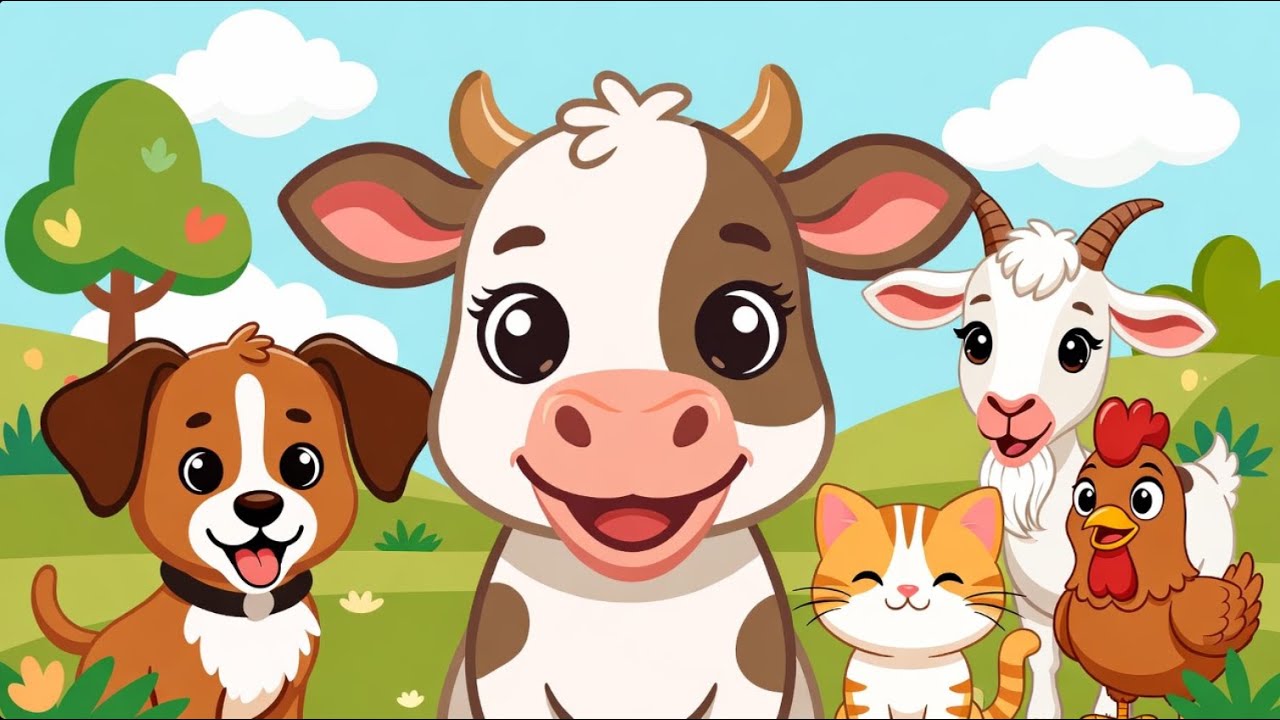 Farm Animals Name | Learn Domestic Animals for Kids | Merrytale Tree