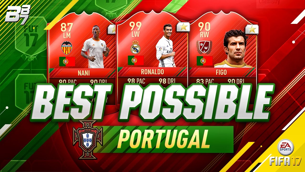 BEST POSSIBLE PORTUGAL TEAM! w/ TOTY RONALDO AND FIGO! | FIFA 17