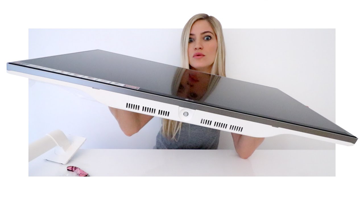 4k Monitor Unboxing! | iJustine