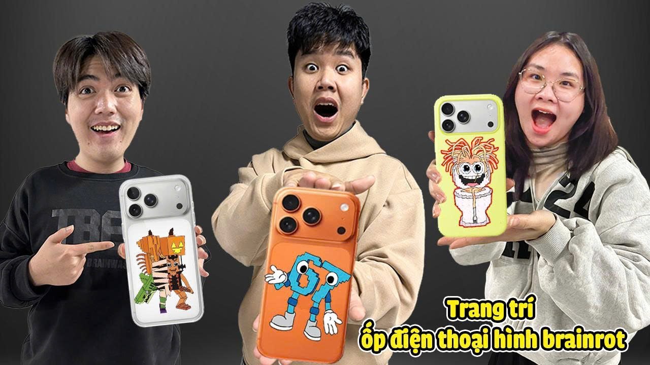 bqThanh Vlog Cuộc Thi Trang Trí Iphone  Chủ Đề Brainrot Cực Sáng Tạo Cười Mệt Cùng Team bqThanh