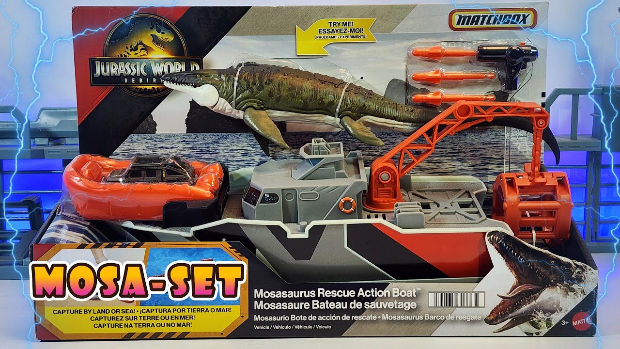 Jurassic World Rebirth MOSASAURUS set de Rescate y Captura! Full Review