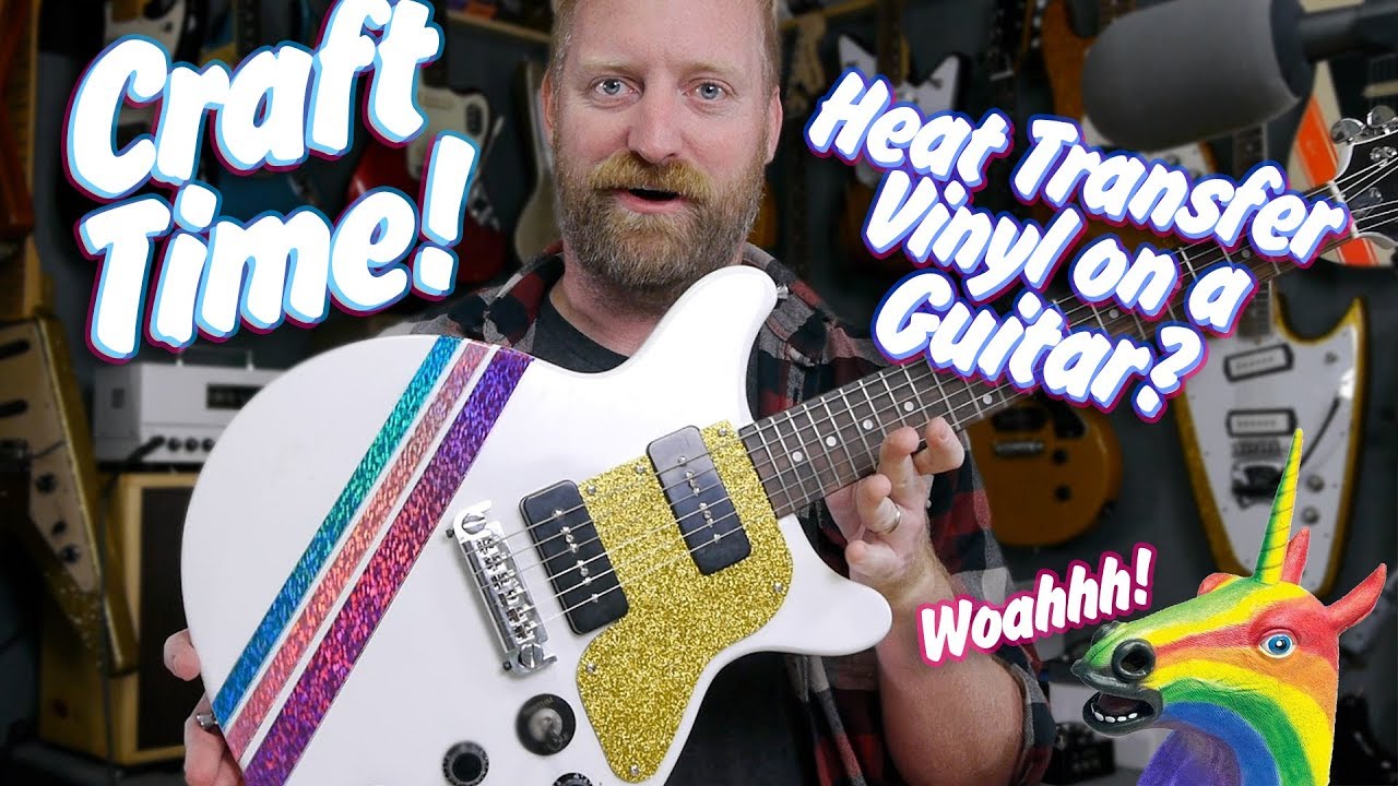 Firefly Bedazzling - Heat Transfer Vinyl Guitar Project - "Bronycaster" - Was this a bad idea?