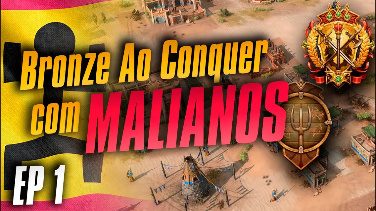 BRONZE AO CONQUISTADOR com MALIANOS I Age of empires IV | TUTORIAL PARA INICIANTES EP1
