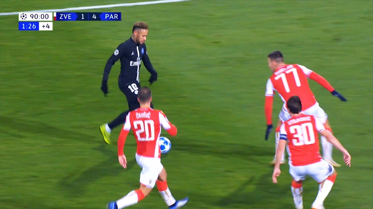 Neymar vs Red Star Belgrade - English Commentary - UCL 2018/2019 - Away | HD 1080i