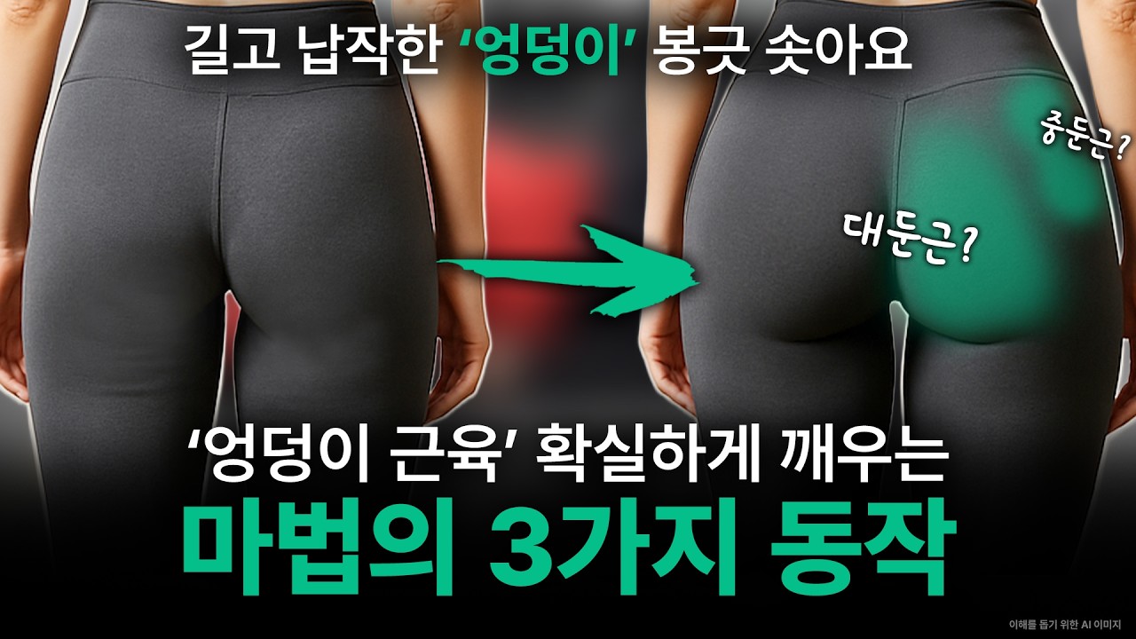 [PT 7] 최고의 엉덩이 운동 3가지! 납작 엉덩이 일주일만에 애플 엉덩이 됩니다. 그냥 따라만 하세요!
