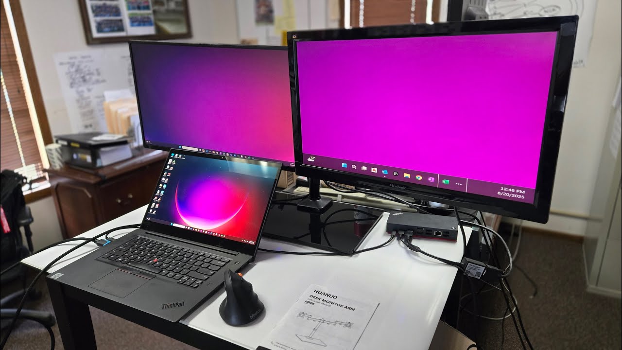 HUANUO Freestanding Dual Monitor Stand