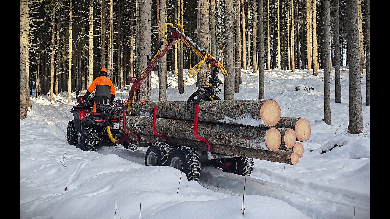 Loading spruce - Polaris Sportsman XP 1000, Kranman T1750