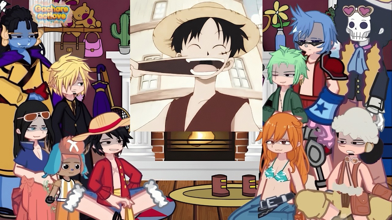 Mugiwaras react to Luffy's SECRET POWER || One Piece || Gacha react || Part 5 ||