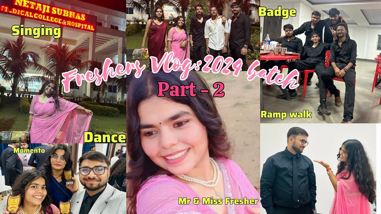 Freshers vlog 🤟🥳|2024 batch|😎The most awaited video is here (Part-2)💥#nsmch #freshersparty #mbbs 