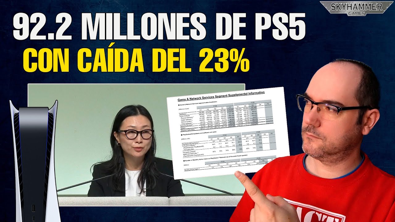 💥¡GIRO DRAMÁTICO! LAS VENTAS DE PS5 CAEN INCLUSO CON DESCUENTOS AGRESIVOS - 92,2 M DE PS5 VENDIDAS