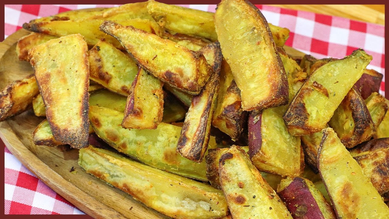 BATATA DOCE NA AIRFRYER!!! RECEITA FÁCIL E DELICIOSA I Receitas de Pai