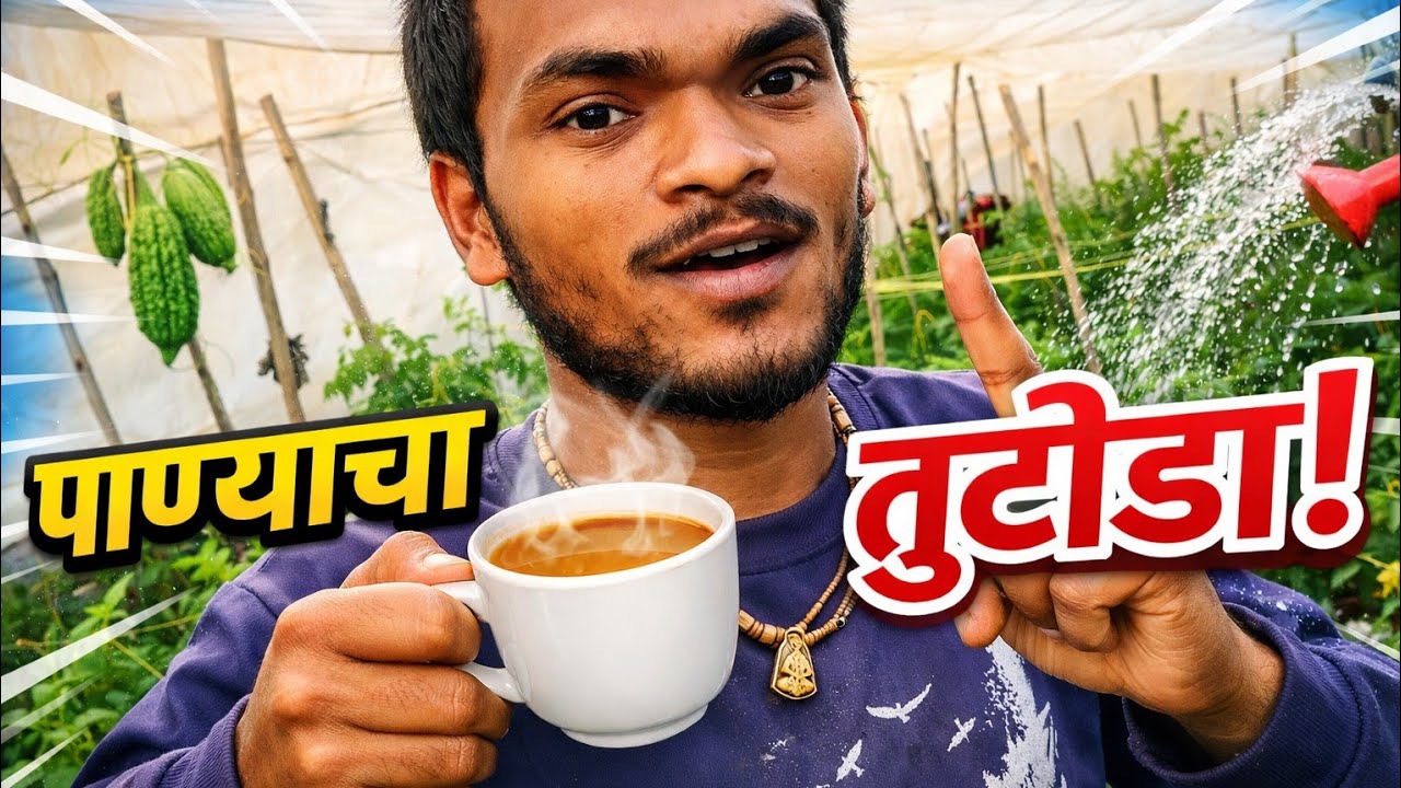 कारल्याची शेती | शेतात चहा ☕ आणि सकाळची शांतता