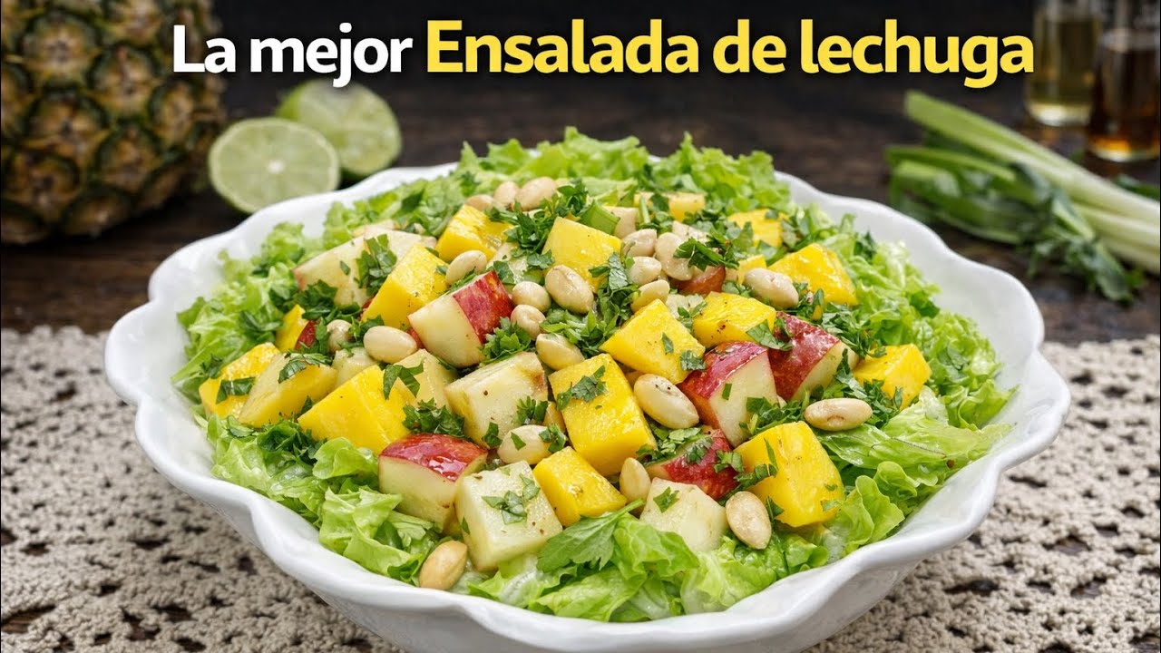 🥗🥭 La Mejor Ensalada de Lechuga