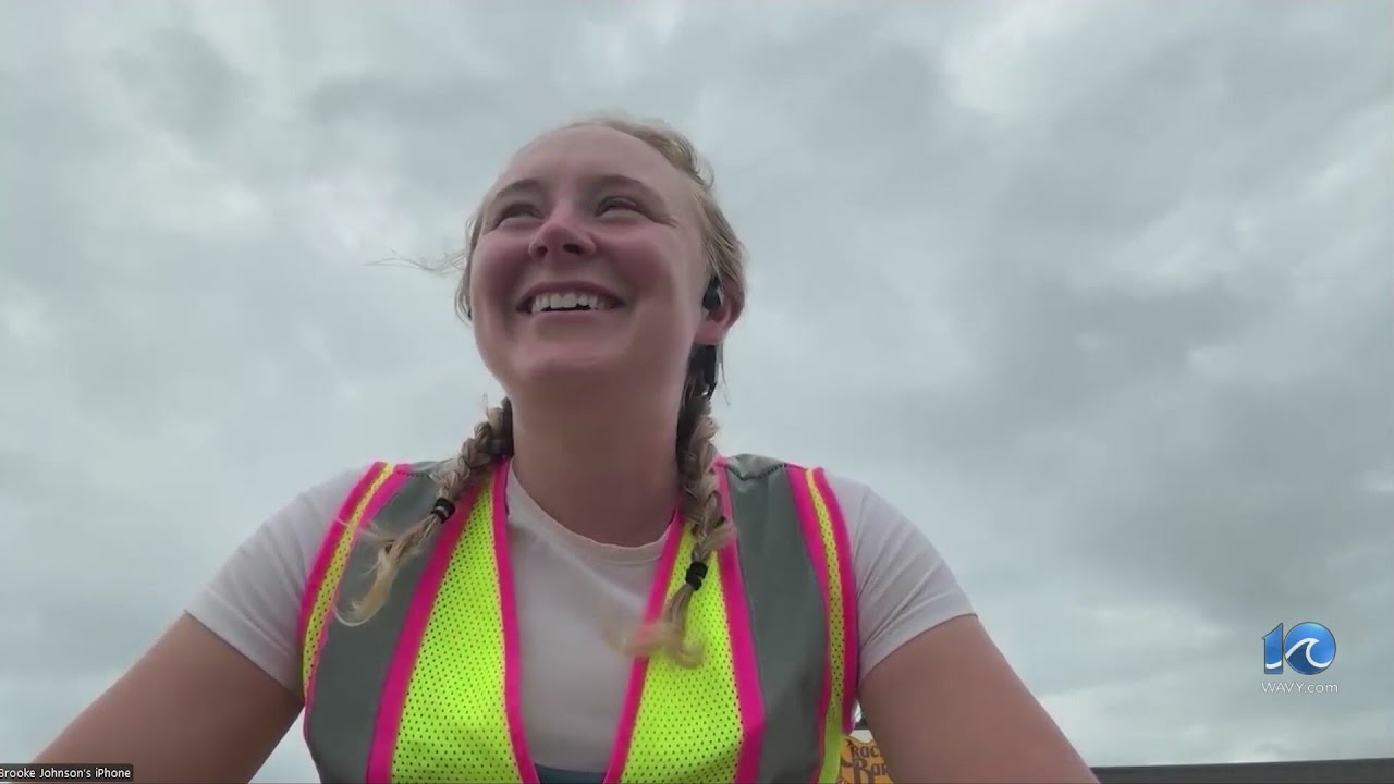 First woman to skateboard across US to finish in VB