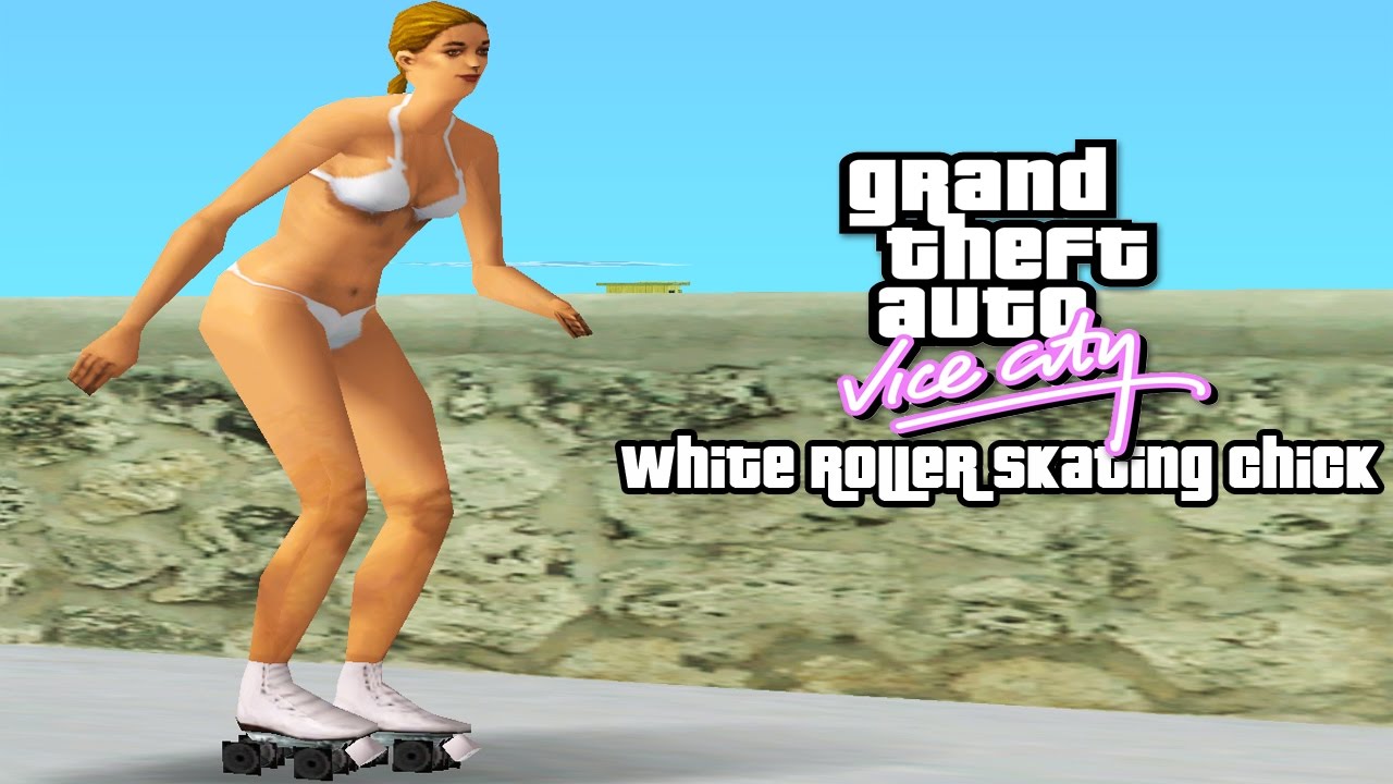 GTA Vice City : Pedestrian Quotes White Roller Skating Chick
