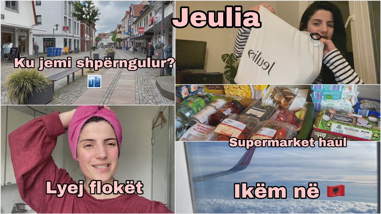 Vlog/Jeulia👜/ku jemi shpërngulur?qyteti?ikim në Shqipëri🇦🇱/lyej flokët përsëri/supermarket haul/