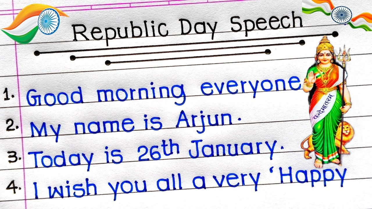 26 January Speech 2025 | Republic Day Speech In English 2025 | Speech On Republic Day In English