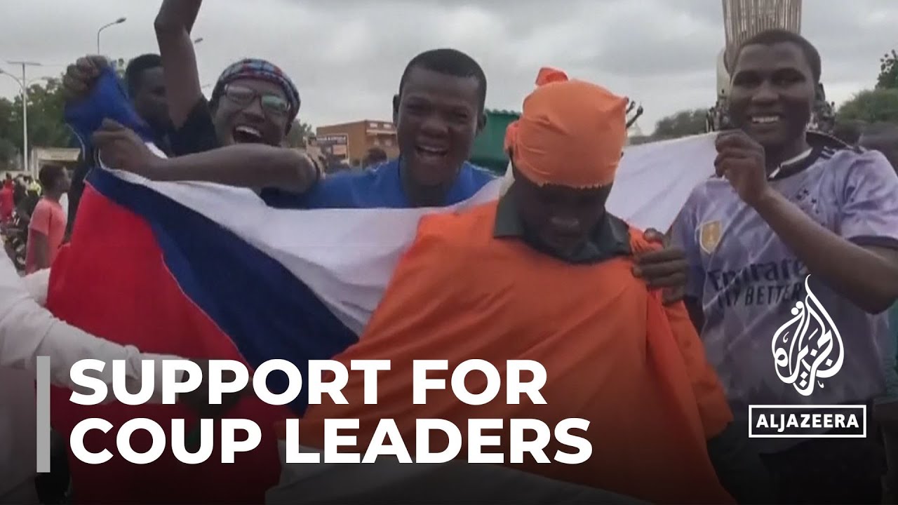 Pro-coup protests continue in Niger as Biden urges Bazoum release