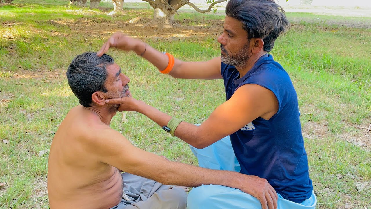 10 Min Instant Sleep 😴 NBengali BabaTraditional Head & Back Massage #asmr
