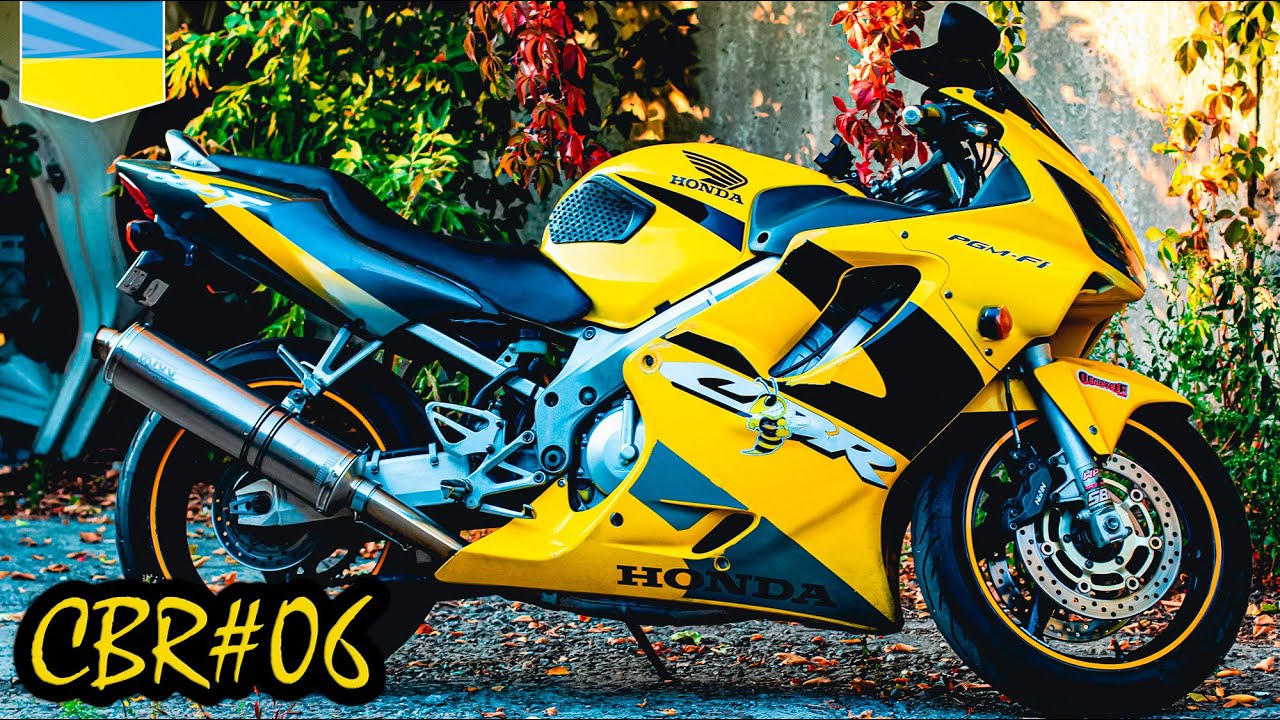 Honda CBR600 F4i езда от первого лица. Покатушки по городу