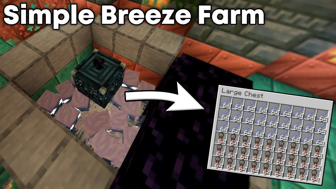 Minecraft 1.21+ Automatic Trial Key and Breeze Rod Farm