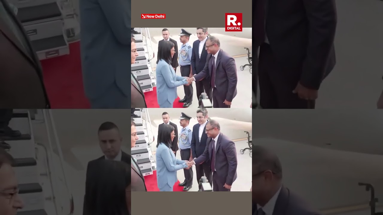 Venezuela&rsquo;s Interim President Delcy Rodr&iacute;guez Lands In Delhi