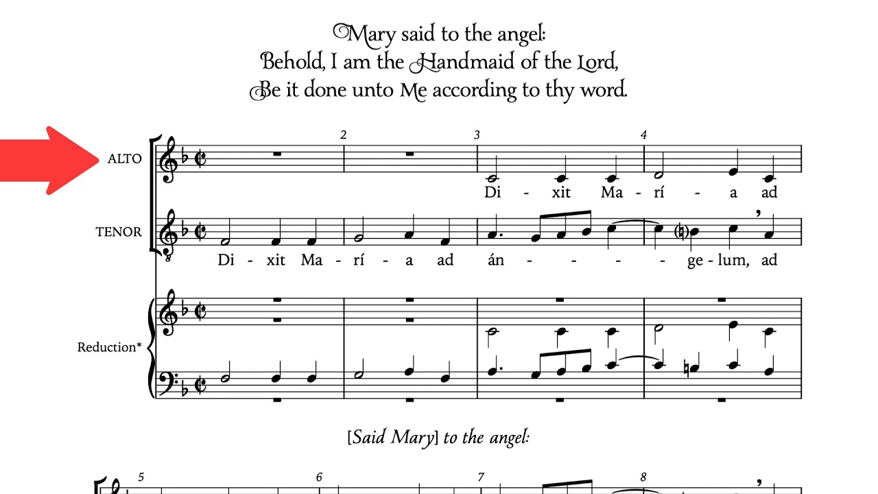 Dixit Maria - Hassler SATB Learning Tracks