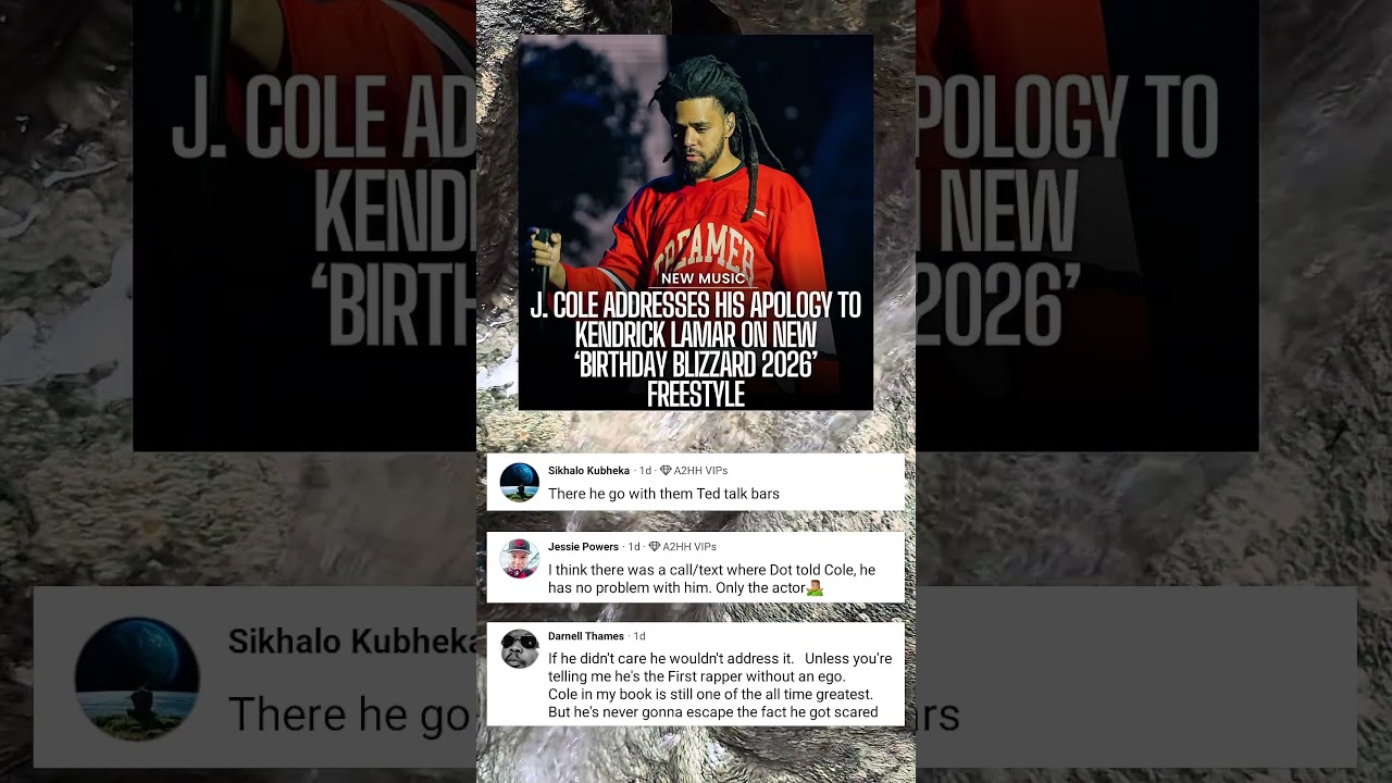 J. Cole addresses his Kendrick Lamar apology in new  ‘Birthday Blizzard 2026’ Freestyle.