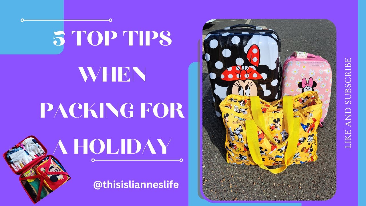 Top 5 packing tips | 5 holiday packing tips | 5 Disney packing tips | Disney prep | Holiday prep |