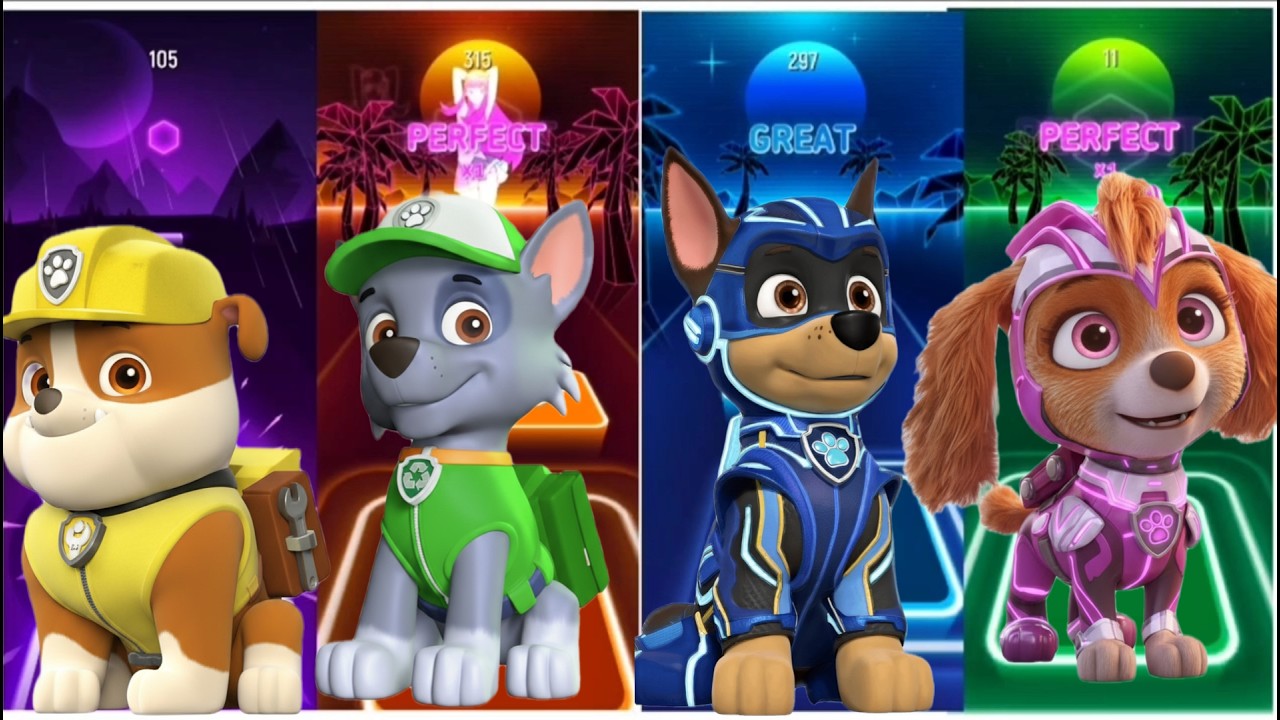 Kids Can’t Stop! Paw Patrol Tiles Hop 🌈