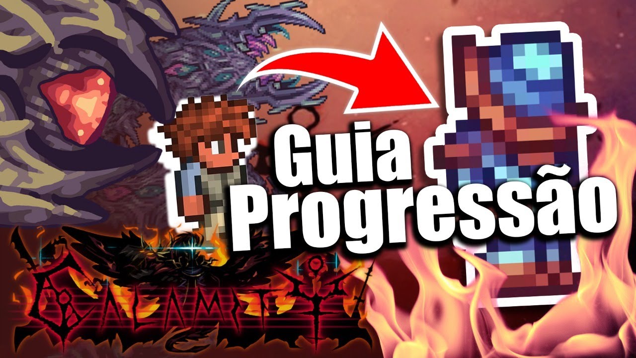 Como COMEÇAR no CALAMITY MOD no Terraria | Guia de Progressão Para Iniciantes