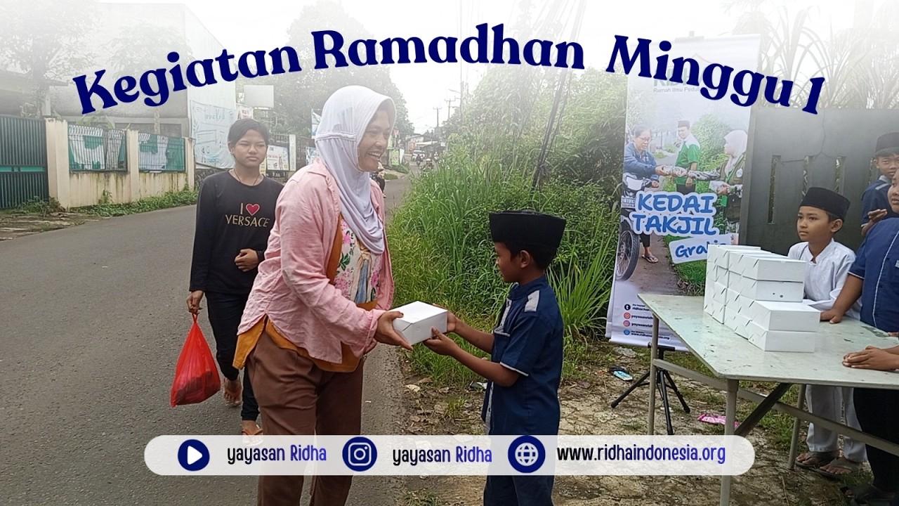 Dari Takjil hingga Tadarus 🤍 Kisah Indah Ramadhan di Yayasan RIDHA
