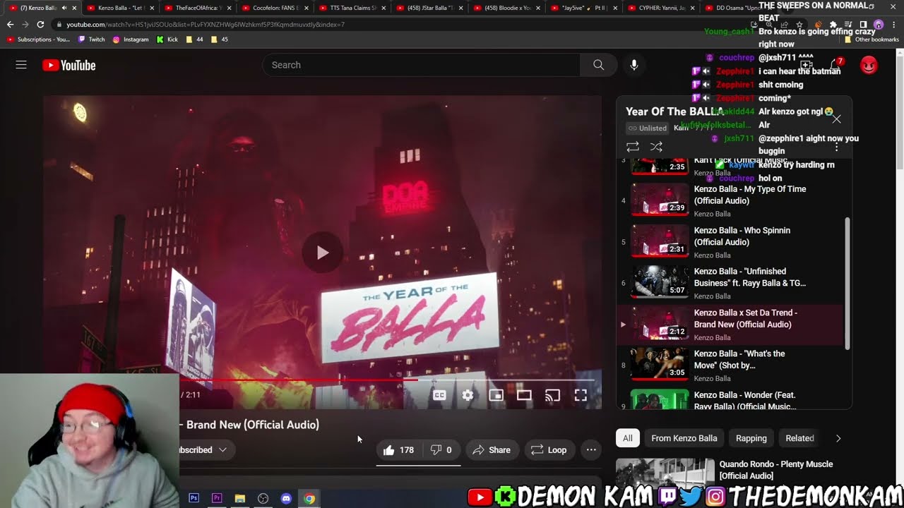 Demon Kam Reacts to Kenzo Balla -THE YEAR OF THE BALLA (Project)