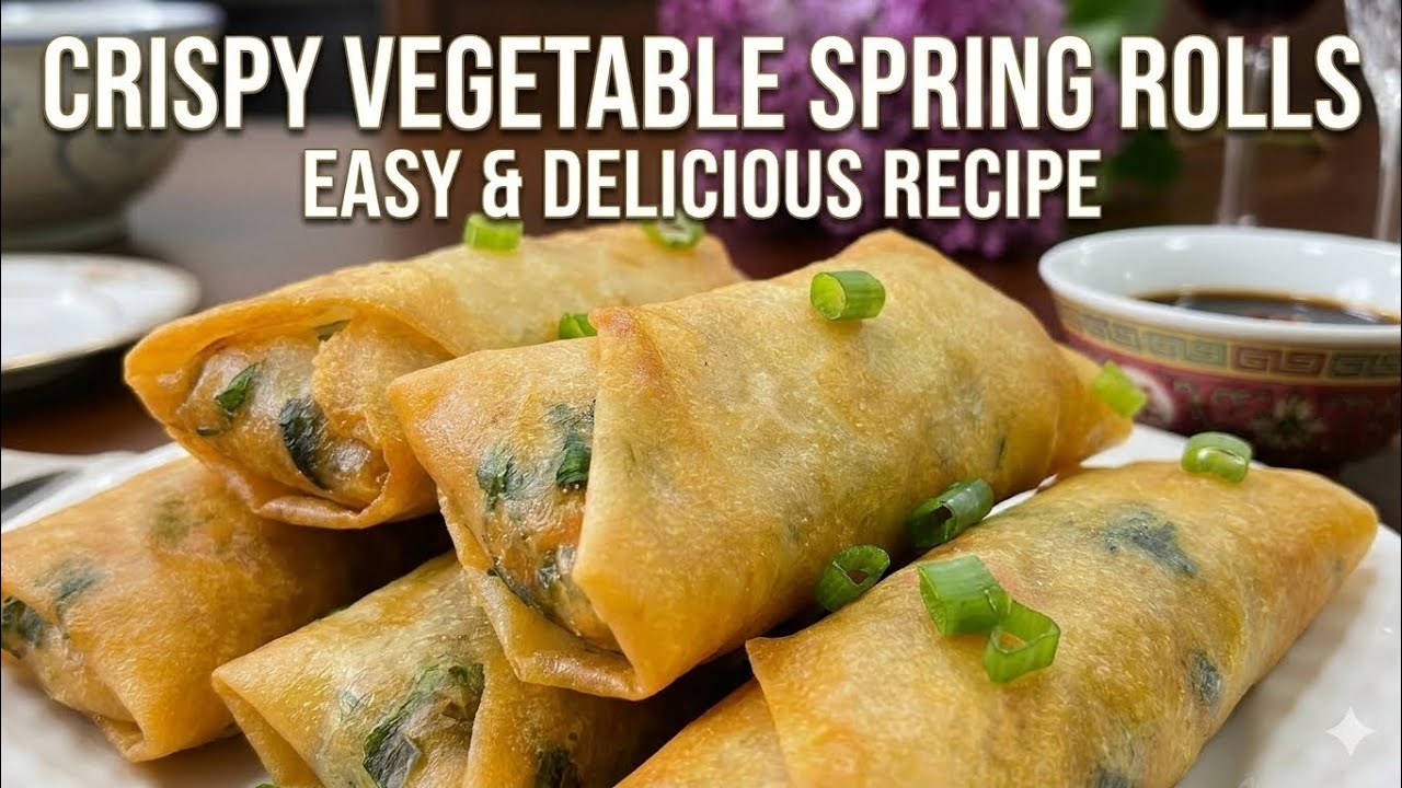 Crispy Vegetable Spring Rolls Recipe | Easy Homemade Spring Rolls | Ramadan Iftar Snack 
