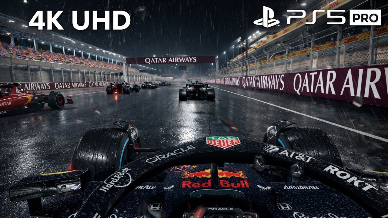 F1 25 | PS5 PRO | 4K UHD Chaos in the Rain! Max Verstappen Battles Wet GP Bahrain | RED BULL R RB21