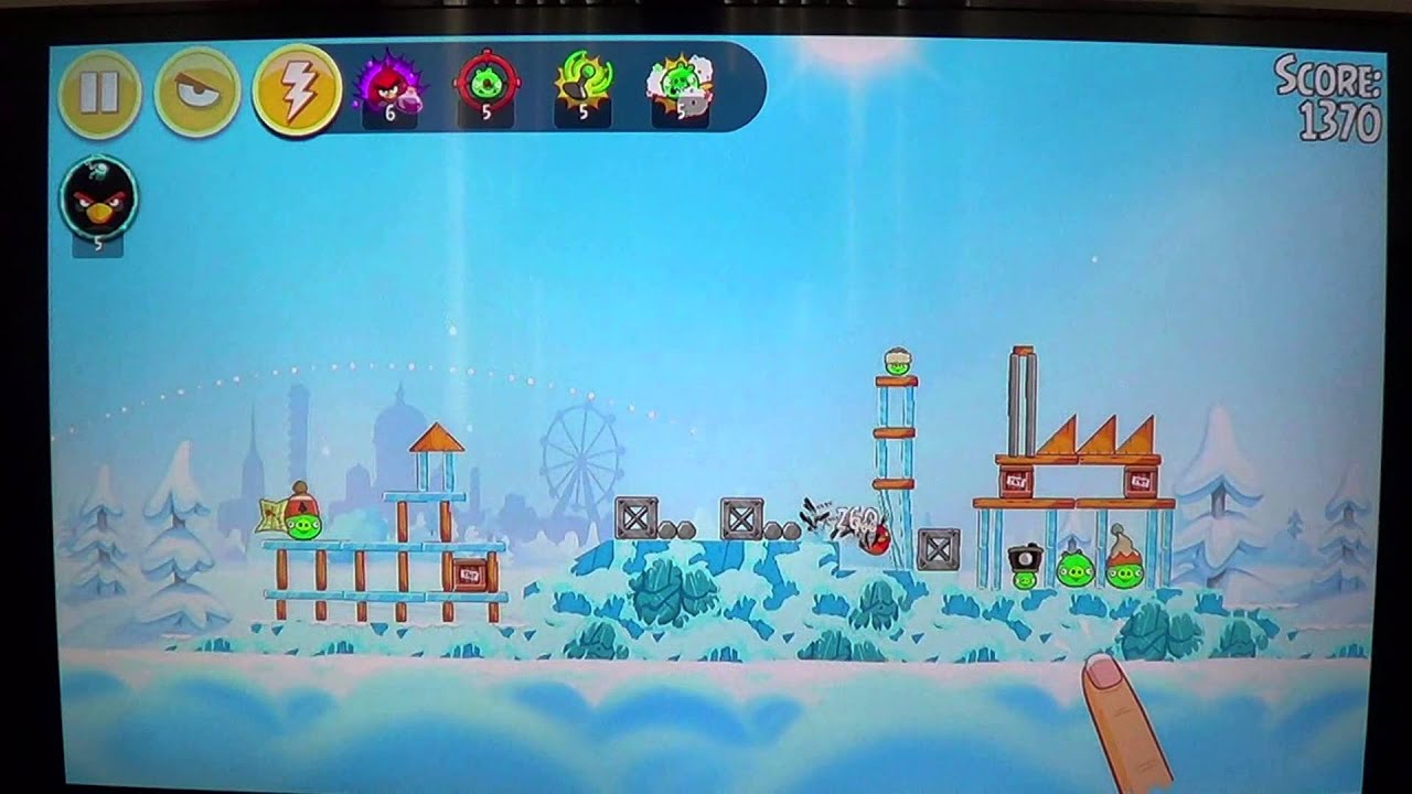 Ipad Iphone Angry Birds On finn ice seasons level review