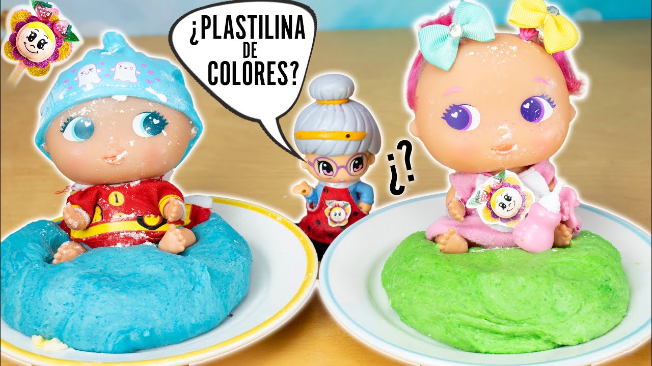 🍓Bebés Bellies: cómo conseguir que MINI YUMMY no se coma la PLASTILINA CASERA DE COLORES 🤪 Slime?