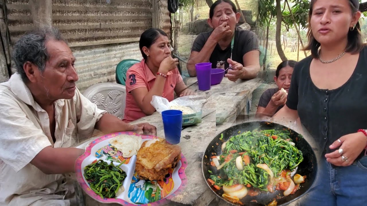 BLANCA EMPESO ASERVIR LA hierva frito AReveca Asta con pollo frito le servio eso no quero dj mi apa🤬